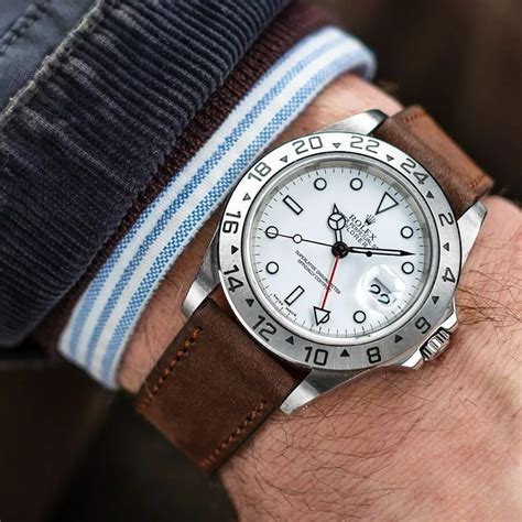 rubber watch strap for rolex explorer 2